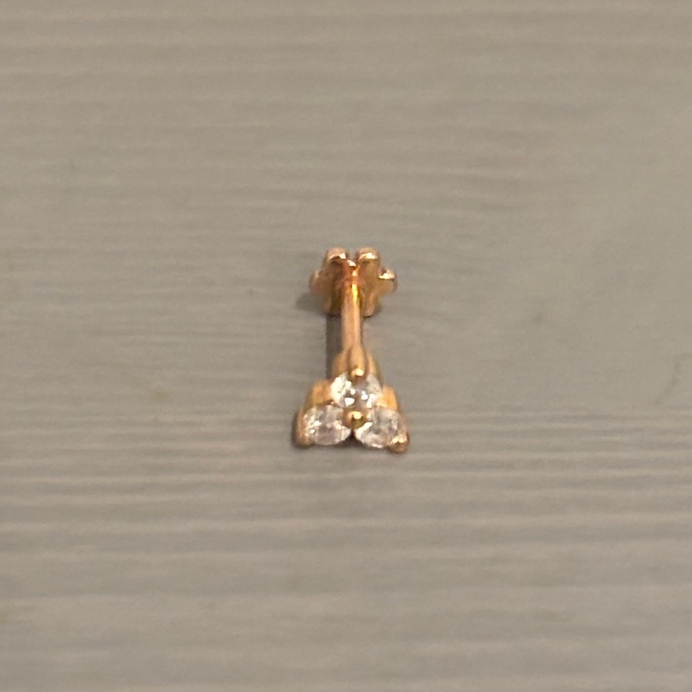 Maria Tash Diamond Trinity Threaded Stud Earring,… - image 4